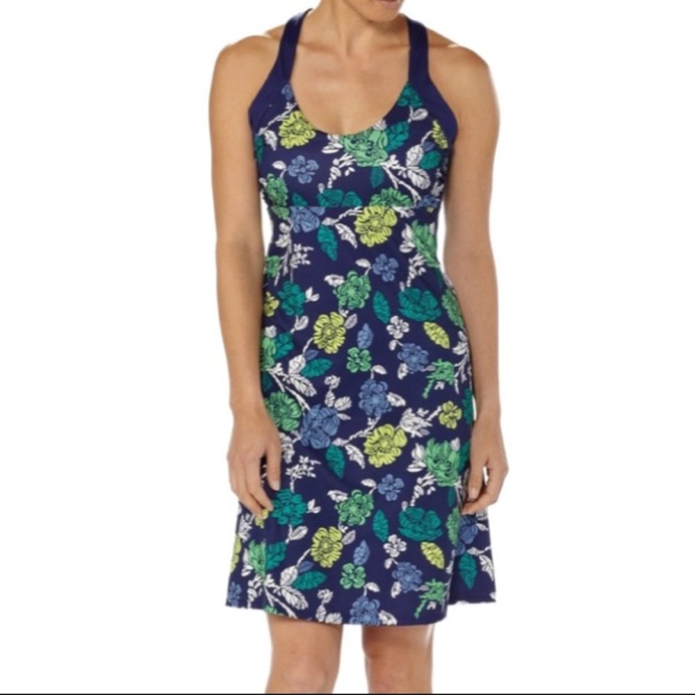 Patagonia Morning Glory dress in blue floral L